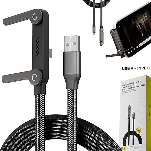 2-in-1 Sideways Phone Charger with Stand