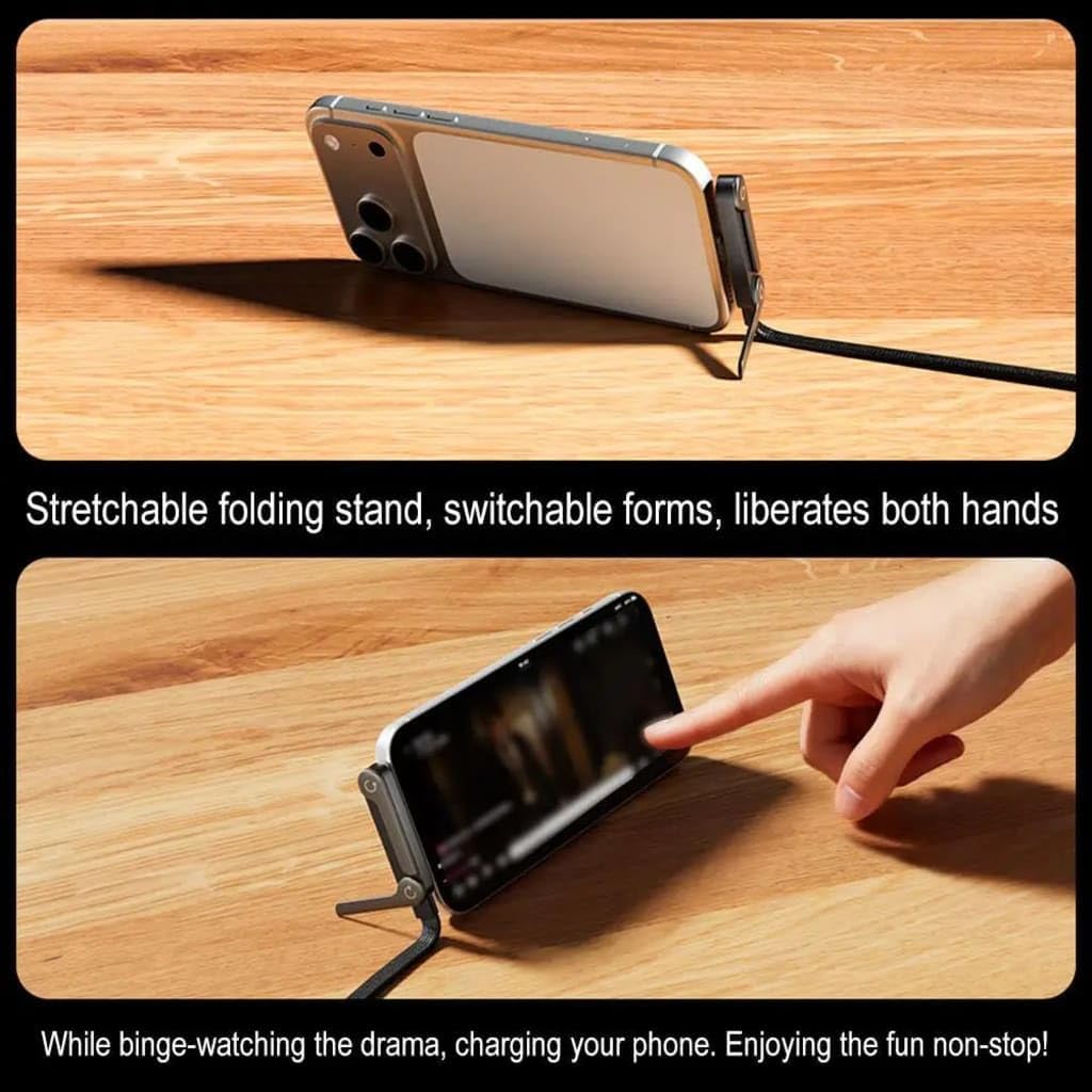 2-in-1 Sideways Phone Charger with Stand