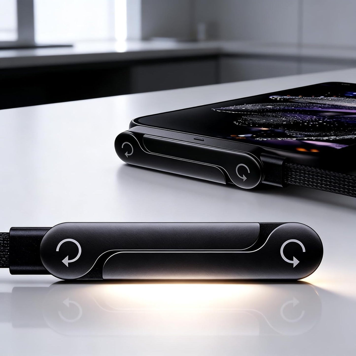 2-in-1 Sideways Phone Charger with Stand