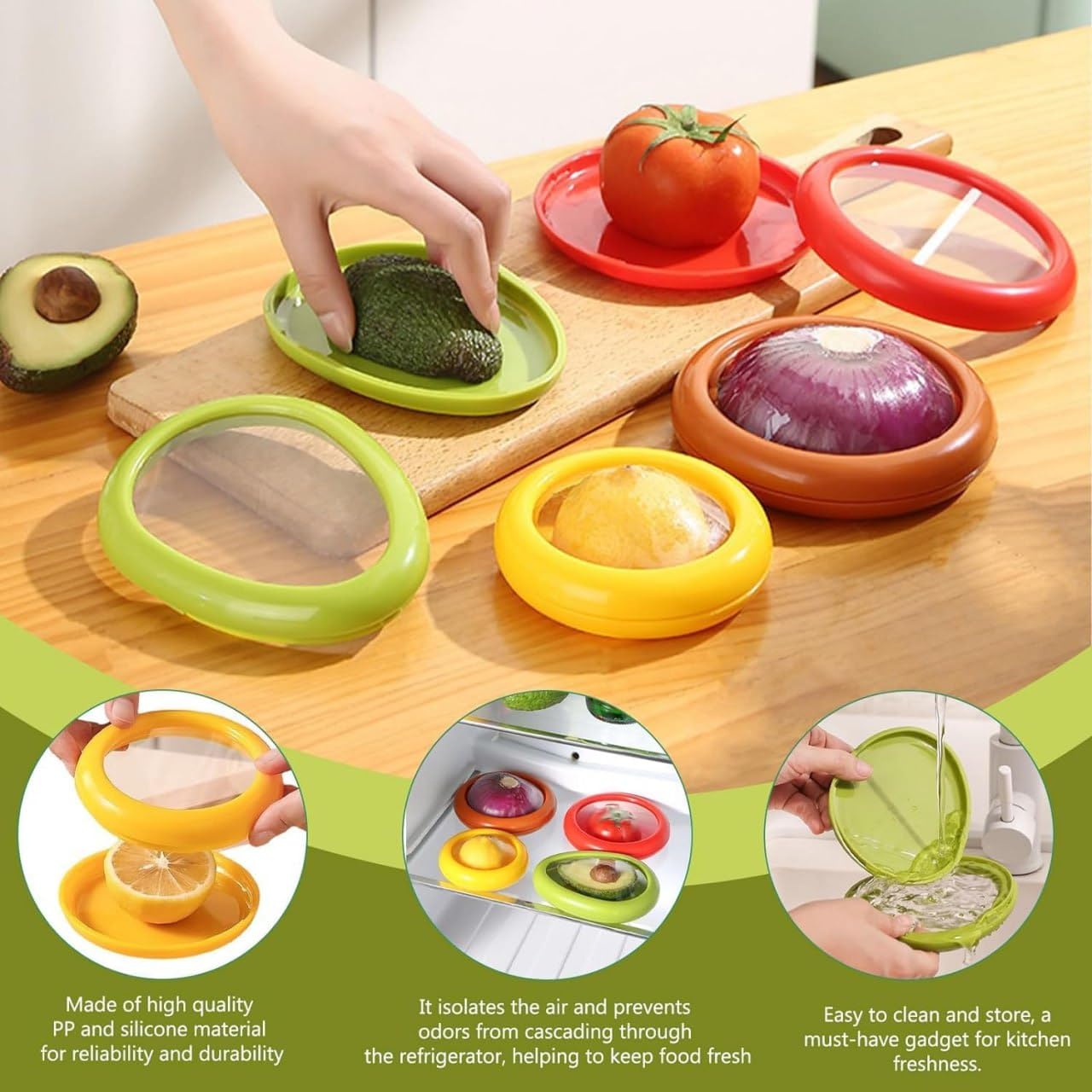 Fruit Vegetable Silicone Storage Containers