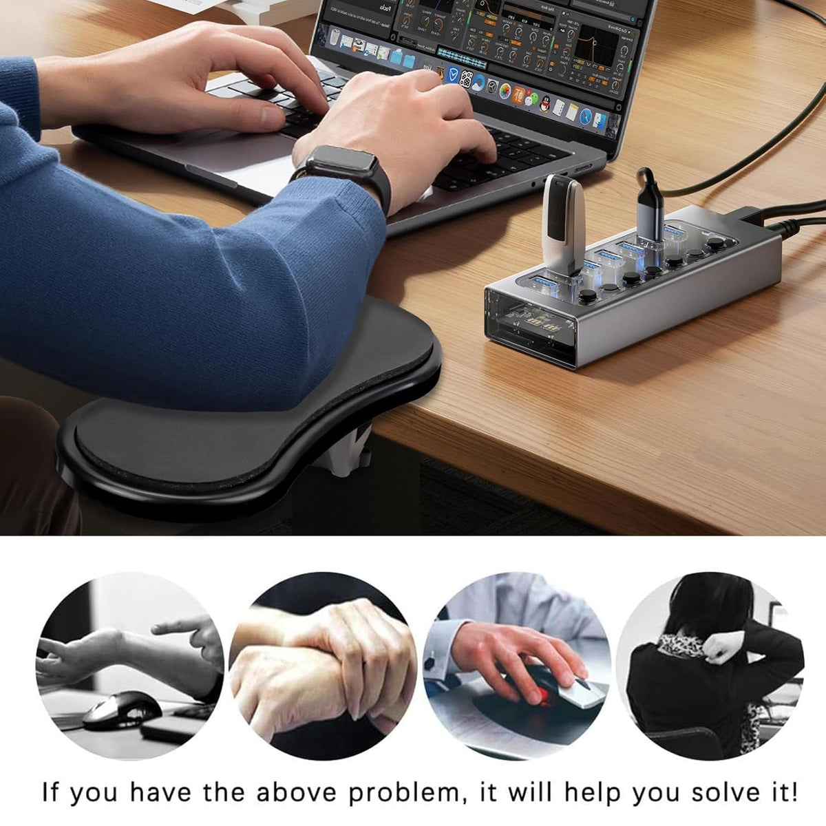 Computer Adjustable Arm Rest Support – nicepick