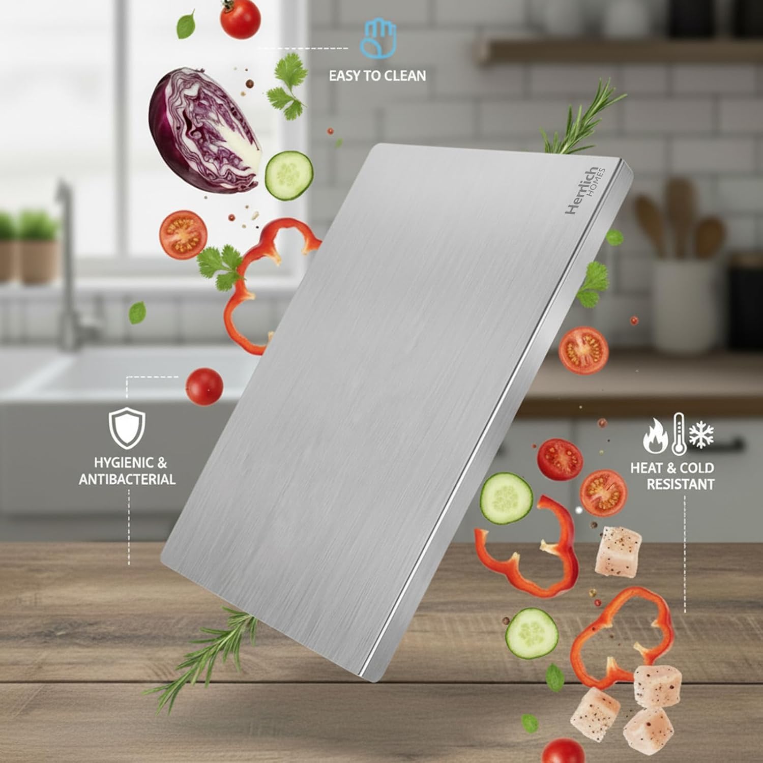 Multifunctional Stainless Steel Chopping Board
