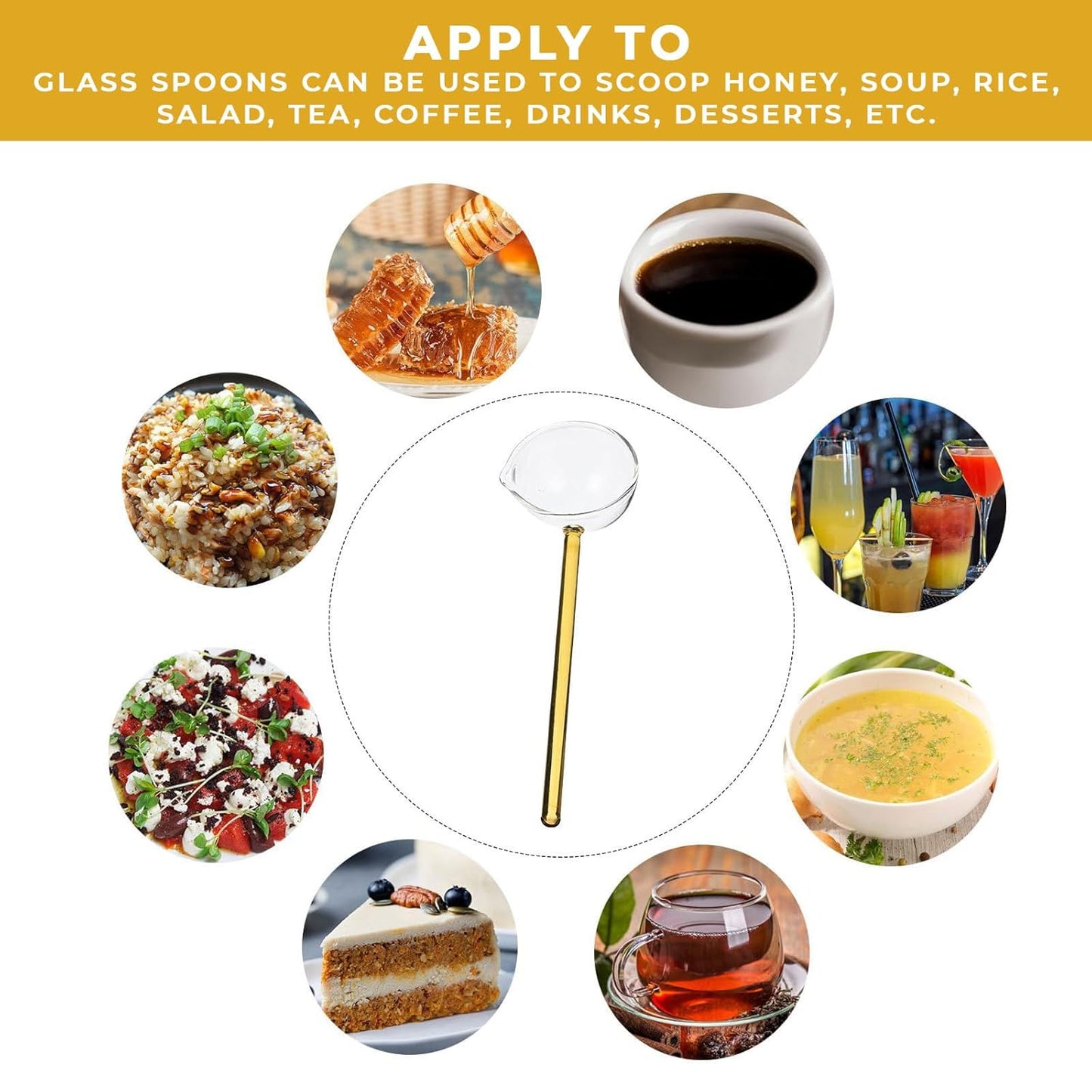 Aesthetic Glass Stirring Spoon
