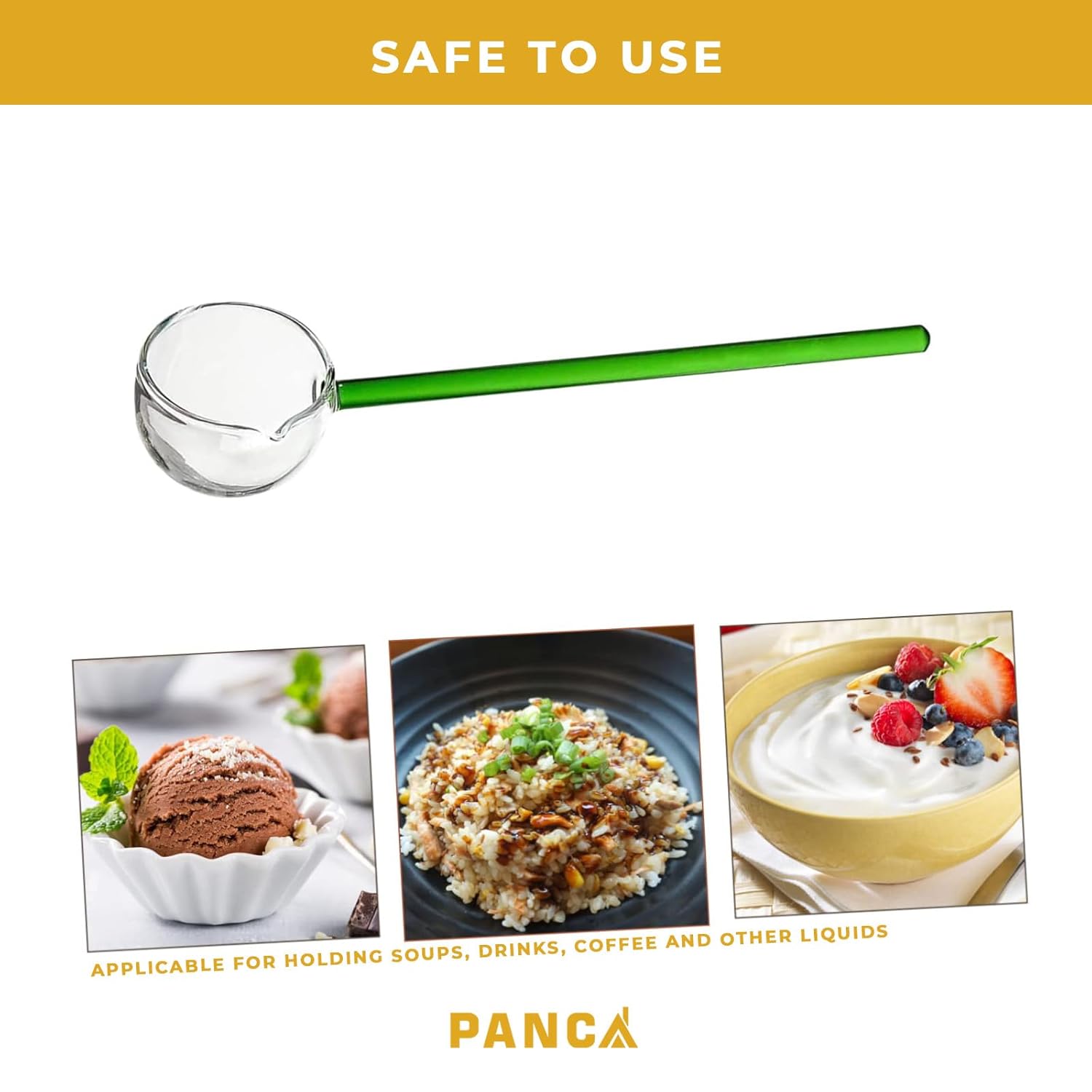 Aesthetic Glass Stirring Spoon