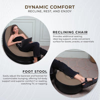 Inflatable Sofa with Footstool