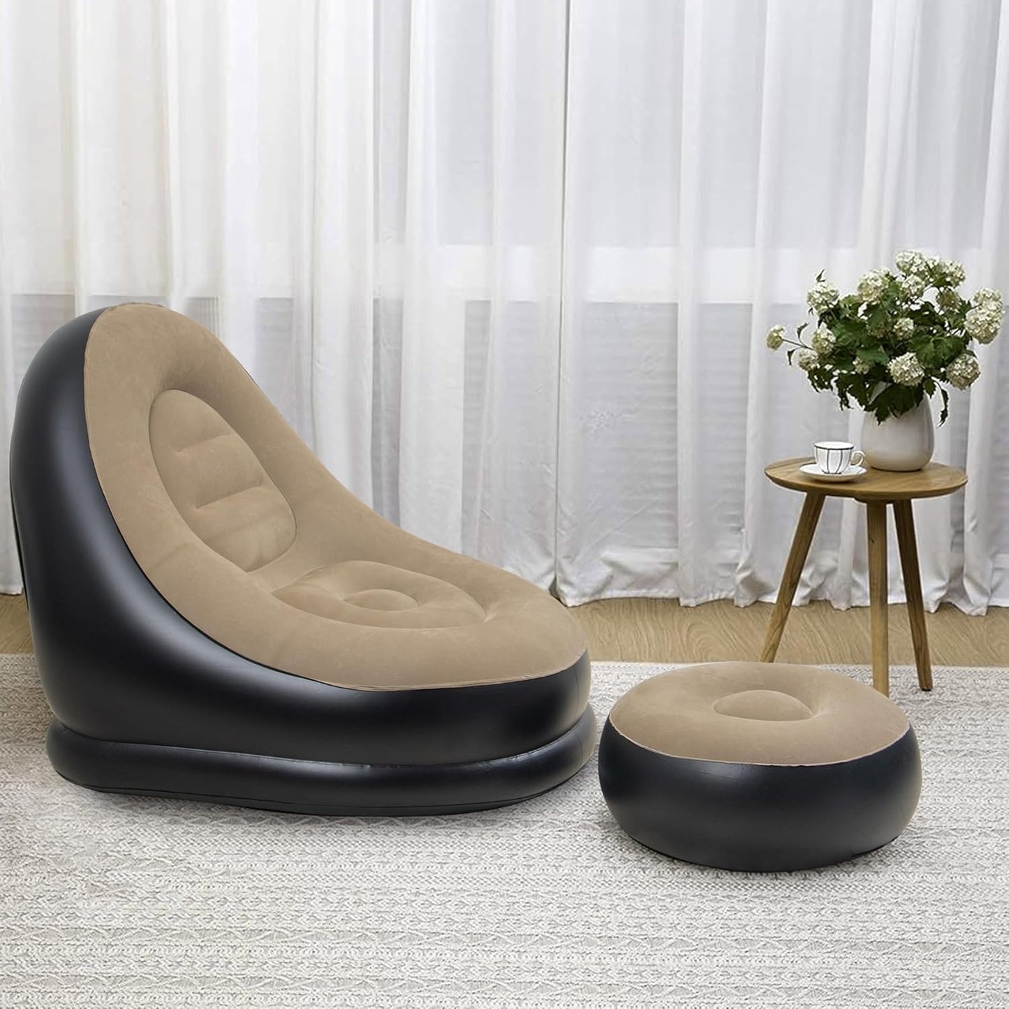 Inflatable Sofa with Footstool