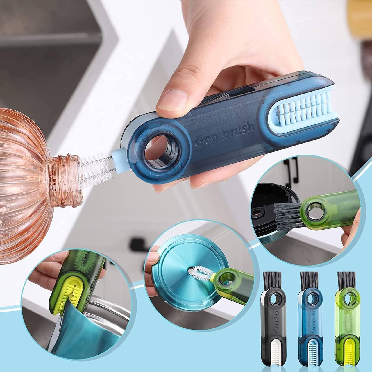 3 in 1 Multifunctional Lid Cleaning Brush