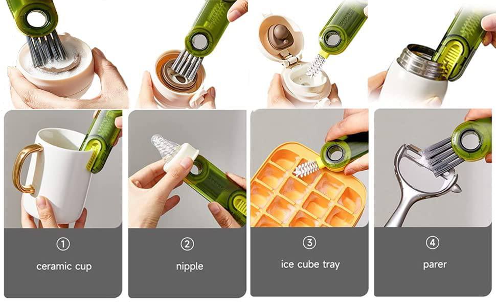 3 in 1 Multifunctional Lid Cleaning Brush