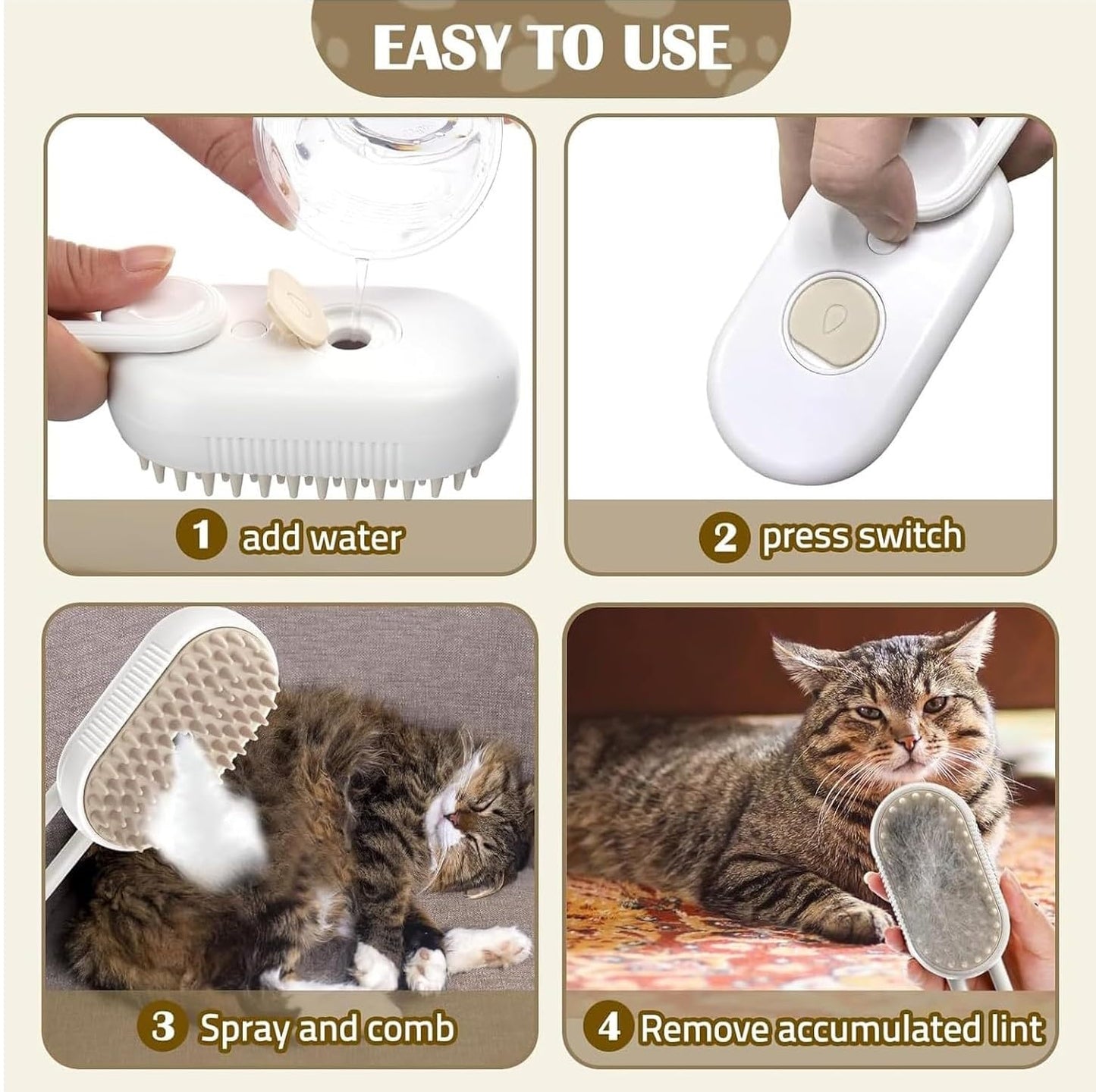 3 in 1 Pet Hair Removal Comb